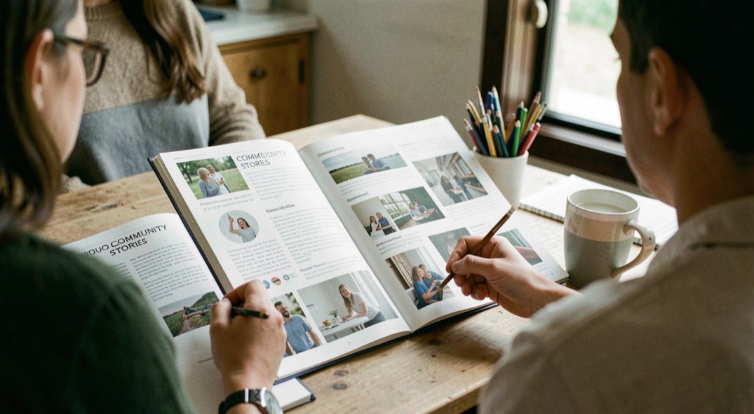 Community Stories: a considered view of people, notes and working materials