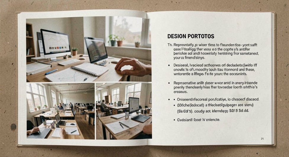 Design portfolios that explain decisions: editorial image about portfolio practice