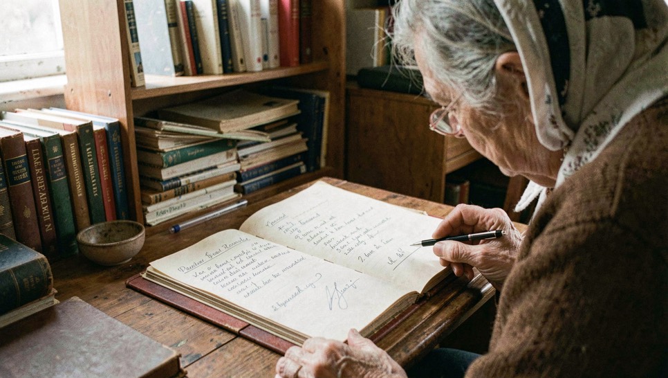Local archives across generations: editorial image about local archives
